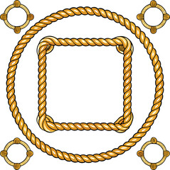 rope-frames-elements-set-isolated