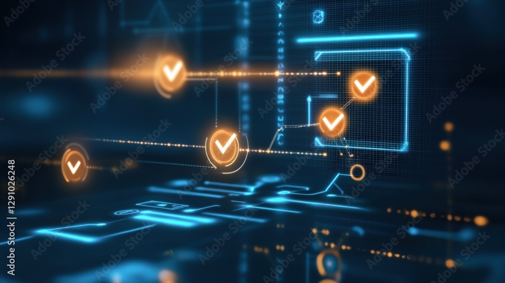 Poster digital connectivity network data center infographic high-tech environment futuristic viewpoint conc