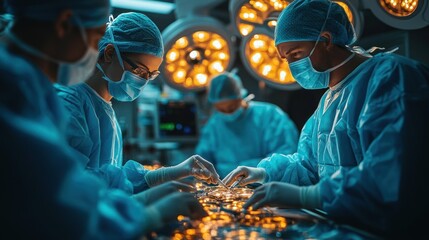 Surgical Team in Operation Theater