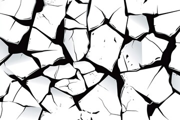 Obraz premium Cracked Earth Pattern Design