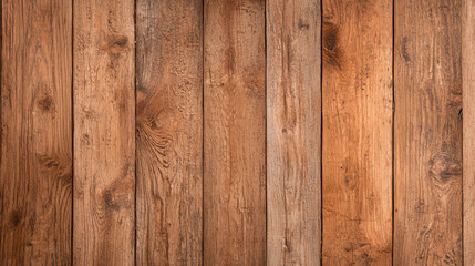 Fototapeta premium Rustic wooden planks with warm brown tone, perfect for backgrounds