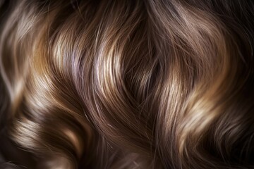 Fototapeta premium Close-up shot of a woman's blonde hair, ideal for beauty or fashion use
