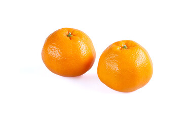 Still life photography of orange, shoot in studio on white background, stacking focus and free space for text. fruit for background concept.