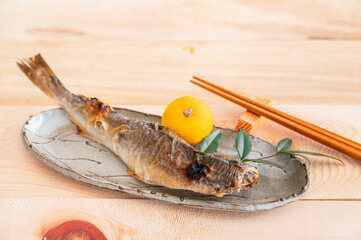焼魚　コマイ
