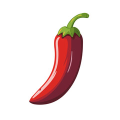 Minimalist flat illustration of Pepper, featuring a clean design isolated on a white background.

