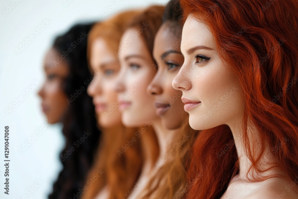 Sticker Group of women standing side by side, possibly at an event or gathering