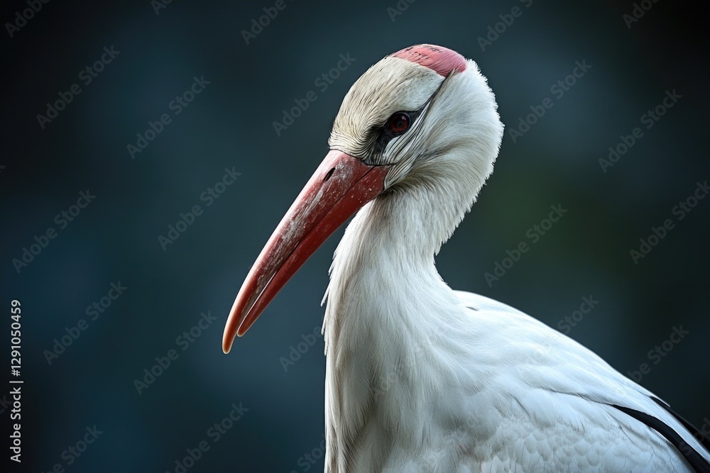 Poster A close-up shot of a bird with a distinctive long beak, suitable for use in nature or wildlife related contexts