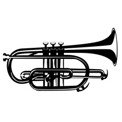Black and white Cornet