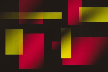 Geometric abstract background in red and yellow tones