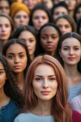 Obraz premium Group of women standing side by side