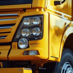 Yellow Truck Front End Detail