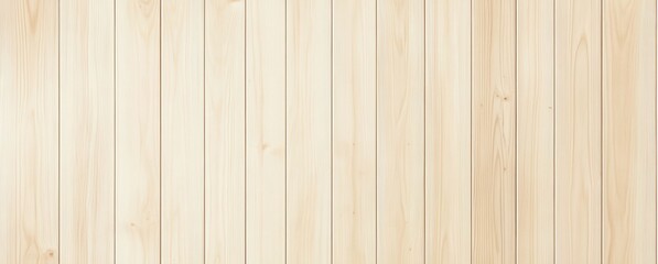 Fototapeta premium Aesthetic Light Wooden Wall with Horizontal Planks, Ideal for Design and Background Purposes