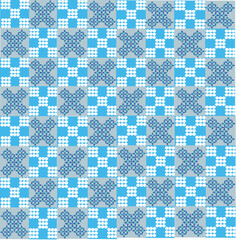 seamless geometric pattern on blue background