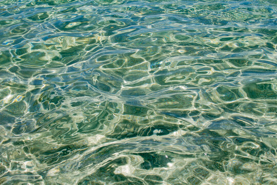Crystal Clear Water with Gentle Light Reflections