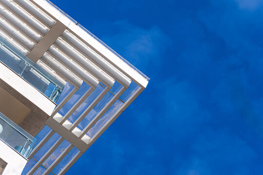 Modern architecture blending glass, concrete, and metal