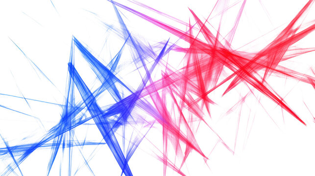 geometric neon lines intersecting isolated on transpartent background