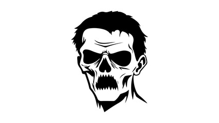 scary zombie vector illustration