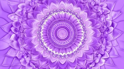 Stunning Purple Mandala Design: A Visual Symphony of Intricate Floral Patterns