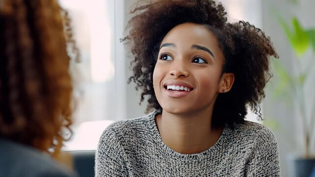 A healthcare professional offering lifestyle advice to a young adult during a clinic consultation.