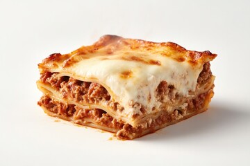 Deliciously layered dish with rich meat sauce and golden melted