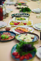 A table with various festive treats
