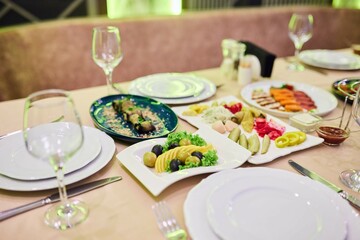 A table with various festive treats