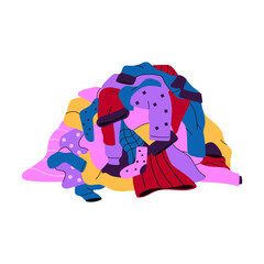 A huge pile of laundry stacked high, symbolizing household chores, overwhelm, cleaning, and daily domestic responsibilities