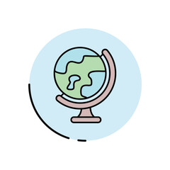 Globe Vector icon