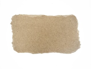 note paper blank sign tag label background ripped torn pad message vintage retro brown cardbord