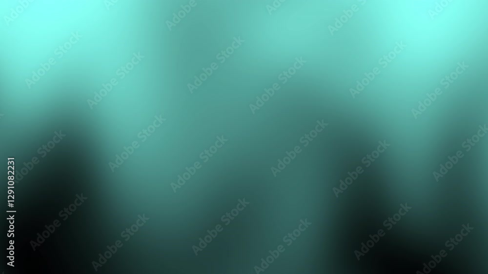 Poster abstract teal and black gradient background with soft edges creating a visually calming and artistic