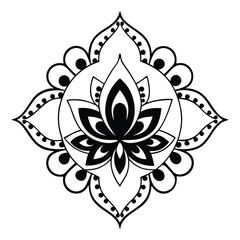 Floral mandal vector art