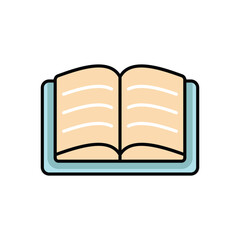 Open Book Vector icon