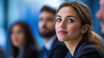 Obraz premium woman attending a Business Meeting