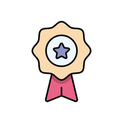 Winning Badge Vector icon