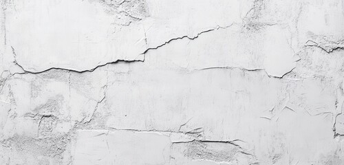 Detailed Textured Surface of a Cracked White Wall with Intricate Patterns and Features