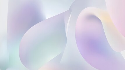 Obraz premium Abstract Architectural Forms in Pastel Hues: A Study in Soft Lines and Colors