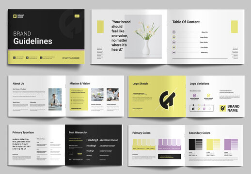 Brand Guidelines Template for Professional Identity and Marketing