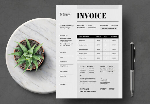 Invoice Design Template