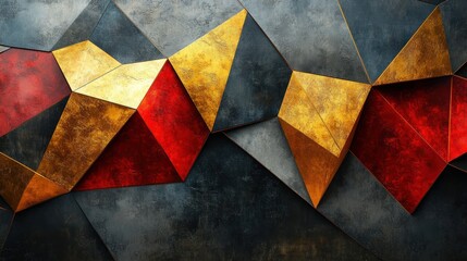 Abstract metallic geometric background for design projects