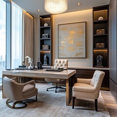 Modern Executive Office with City View (1)