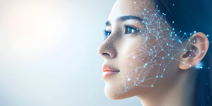 Facial Recognition Security System on Digital Screen | Biometric Authentication
