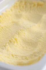 バニラアイスのクリーミーな食感