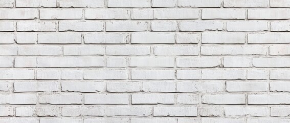 Obraz premium Texture of a Clean, White Brick Wall Highlighting Minimalist Aesthetic and Urban Design Elements in Architecture