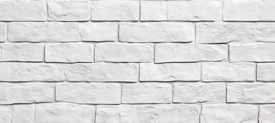 Obraz premium Textured White Brick Wall with Subtle Shadows Ideal for Minimalist Backgrounds and Designs