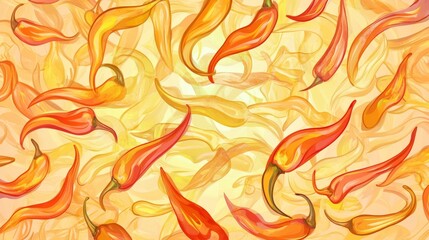 Stunning Chili Pepper Art Pattern