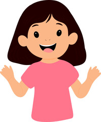 A happy child with a bright smile, full of joy and energy, representing innocence, fun, and curiosity. Perfect for family, childhood, and parenting themes in creative projects.