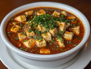 A Bold and Spicy Sichuan Mapo Tofu with Minced Pork