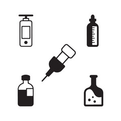 medical icons set with health care symbols in vector illustration