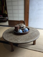 Japanese traditiona green tea set