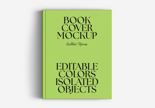 Book Cover Mockup Top View